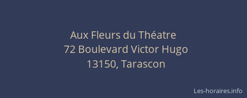 Aux Fleurs du Théatre