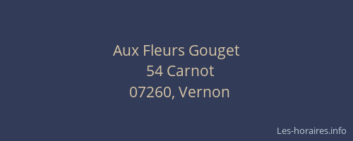 Aux Fleurs Gouget