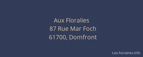 Aux Floralies