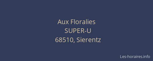 Aux Floralies