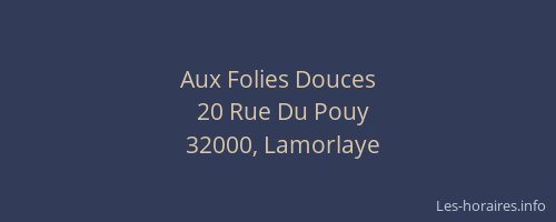 Aux Folies Douces