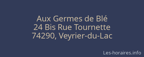 Aux Germes de Blé