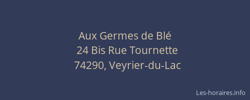Aux Germes de Bl&eacute;