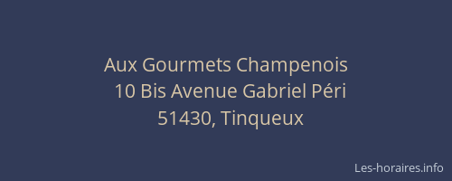 Aux Gourmets Champenois
