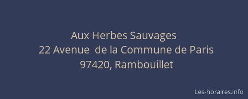 Aux Herbes Sauvages
