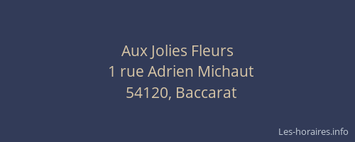 Aux Jolies Fleurs