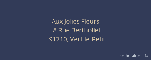 Aux Jolies Fleurs