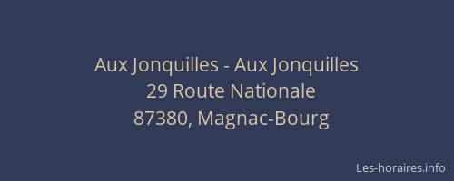 Aux Jonquilles - Aux Jonquilles