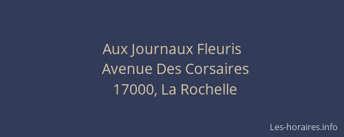 Aux Journaux Fleuris