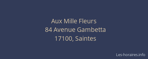 Aux Mille Fleurs