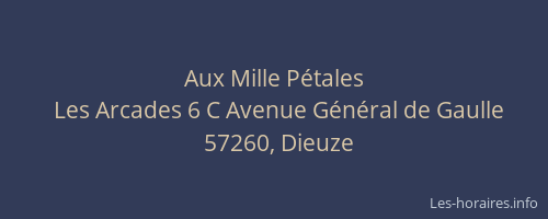 Aux Mille P&eacute;tales