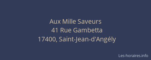 Aux Mille Saveurs