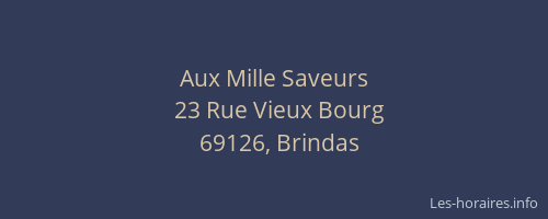 Aux Mille Saveurs