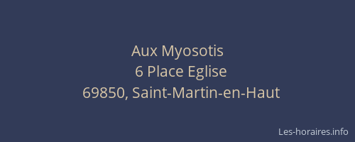 Aux Myosotis