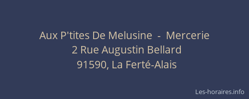 Aux P'tites De Melusine  -  Mercerie