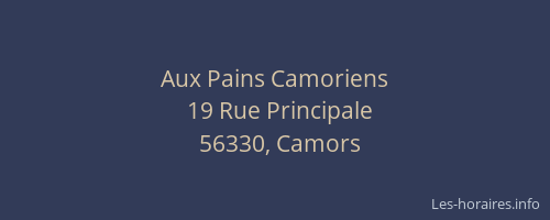 Aux Pains Camoriens