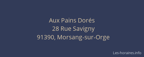 Aux Pains Dorés