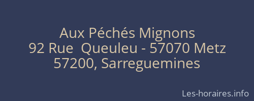 Aux Péchés Mignons