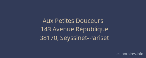 Aux Petites Douceurs