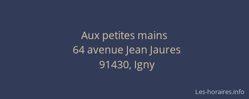 Aux petites mains