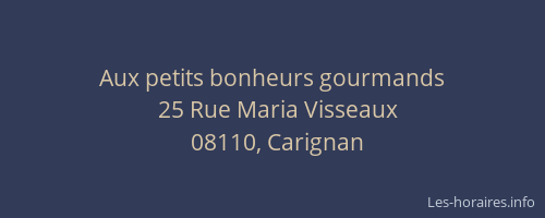 Aux petits bonheurs gourmands