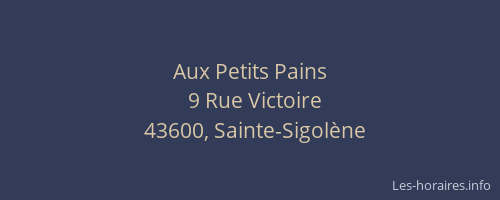 Aux Petits Pains