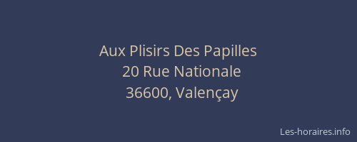 Aux Plisirs Des Papilles