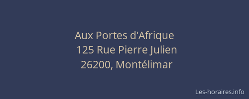 Aux Portes d'Afrique