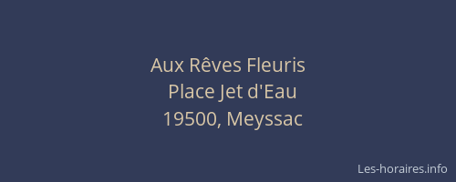 Aux R&ecirc;ves Fleuris