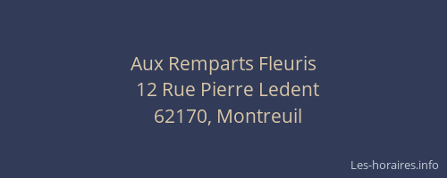 Aux Remparts Fleuris