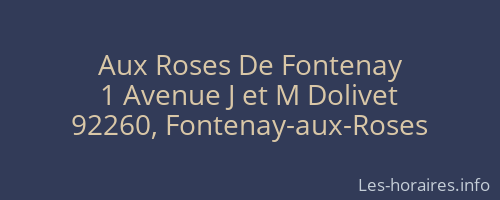 Aux Roses De Fontenay