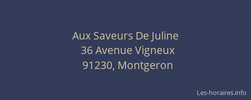 Aux Saveurs De Juline
