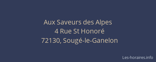 Aux Saveurs des Alpes