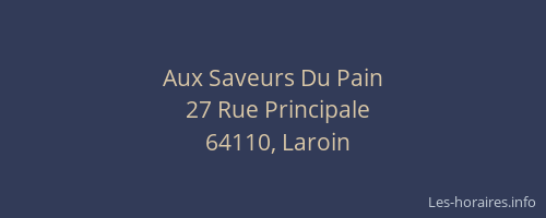 Aux Saveurs Du Pain