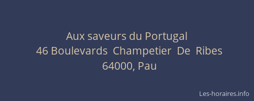 Aux saveurs du Portugal