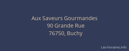 Aux Saveurs Gourmandes