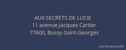 AUX SECRETS DE LUCIE