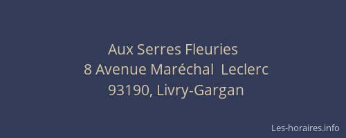 Aux Serres Fleuries