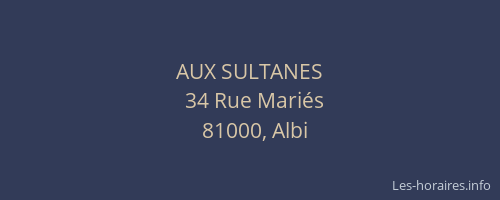 AUX SULTANES