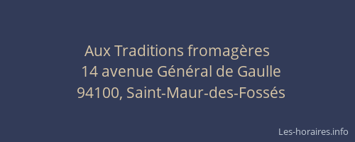 Aux Traditions fromagères