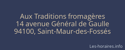 Aux Traditions fromagères