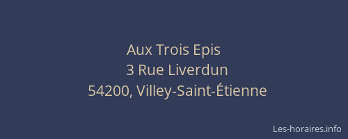 Aux Trois Epis