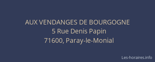 AUX VENDANGES DE BOURGOGNE