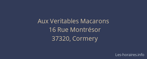 Aux Veritables Macarons