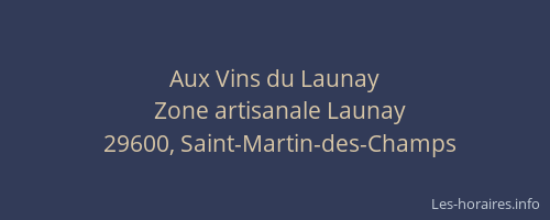 Aux Vins du Launay