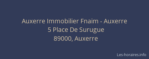 Auxerre Immobilier Fnaim - Auxerre