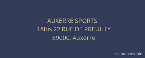 AUXERRE SPORTS