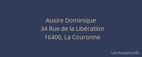 Auxire Dominique
