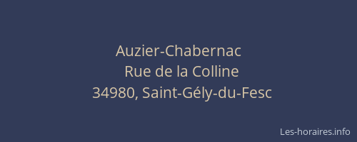 Auzier-Chabernac