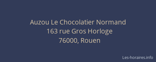 Auzou Le Chocolatier Normand